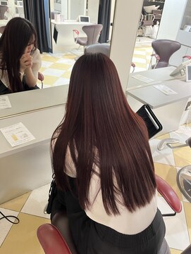 アース 銀座店(HAIR&MAKE EARTH) 秋チェリーレッドカラー
