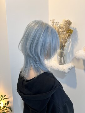 アンドソー 池袋(&so.) ペールブルーカラー.ハイトーンカラー.ホワイトカラー.ウルフ