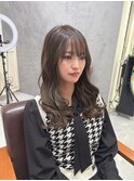 髪質改善 オリーブベージュカラー
