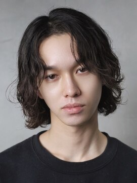 フィフス 仙台(fifth) 仙台ニュアンスパーマ緩めスパイラルパーマメンズボブミディアム