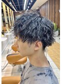 ◎大人縦落ちツイスパ刈り上げマッシュで清潔感