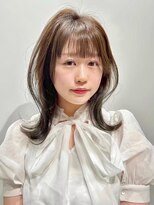 CHIC八王子【4月1日NEW OPEN(予定)】 ミディアムレイヤー×ブリーチなしオリーブベージュ【八王子】