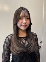 モナン(monan) ミディアムレイヤーカットハッシュカットハッシュレイヤー