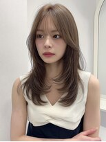 レア 銀座(Le'a)&nbsp;レイヤーカットハイレイヤー顔周りカット韓国風レイヤー髪質改善