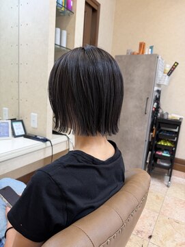 メルク(merc) レイヤー ボブ ショート インナーカラー 韓国