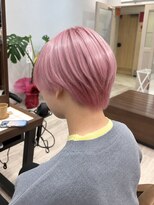 ニュースエン(newseN:)&nbsp;ボブ/ピンクベージュカラー/ブリーチ/ダブルカラー/新潟