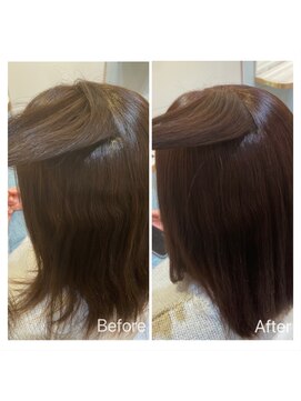 アンド ラ ブランシュ(&.La Blanche) 髪質改善大宮◎他店での縮毛矯正失敗、、、