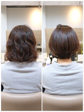 レウォ(rewo) 【酸性縮毛矯正】乾かすだけのコンパクトボブ