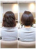 【酸性縮毛矯正】乾かすだけのコンパクトボブ