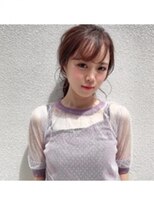 スーリール 姪浜店(Sourire) 【コウダスタイル】シースルーバング×アレンジヘア