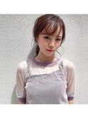 【コウダスタイル】シースルーバング×アレンジヘア