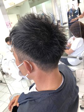 ヘッズ 本八幡店(HEADS) メンズショート　マッシュ　センターパート　メンズパーマ