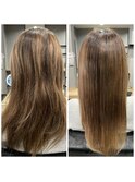 毛先まで潤いたっぷりミディアムスタイル