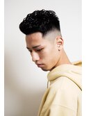 メンズかき上げニュアンスマッシュサイドパート韓国マッシュ