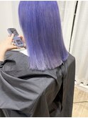 【村上慶登】ペールパープル ハイトーン 切りっぱなし ロブ 20代