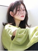 Myrtille☆ ダークグレージュ切りっぱなしミディアム