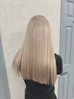 アジールヘア 所沢プロペ通り店(agir hair)&nbsp;ハイトーンハイブリーチミルクティーカラーシアベージュ