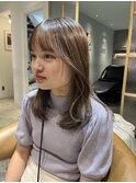韓国風顔まわりレイヤーベージュ