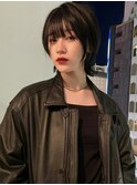 【 ショートウルフ × オリーブグレージュ 】 浅野美紀