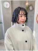 くるくるパーマ　スパイラルパーマ　強めパーマ　パーマボブ