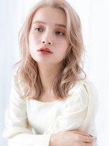 ドクターズ サロン ラブ(Dr's Salon LAB)&nbsp;ハイトーンカラー外国人風グラマラス波巻カールc古河20代30代