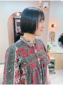 地毛風カラー/ナチュラルレイヤーカット/ショートボブ[船橋]