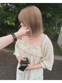 シアミルクティー_ボブ_ハイトーン