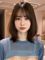 サンド クリア 横浜本店(sand clear)&nbsp;くびレイヤーボブルフネビージュ小顔ワンレンこなれミディ