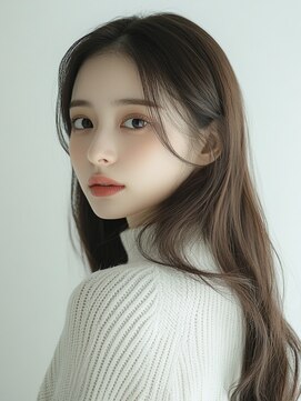 エダ 鎌倉(edA.) 小顔ロング#髪質改善#白髪ぼかし#鎌倉#40代#グレージュ