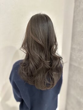 アクション 心斎橋店(ACTION) レイヤーカット 透明感カラー オリーブグレージュ 韓国ヘア