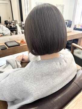 リムアズール 郡山店(Rim Azur) 丸みボブ×グレージュ