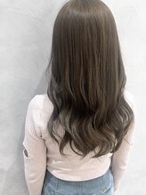 ヘアーアンドメイク カッシィ(hair&make cassie) プラチナオリーブグレージュ　ブリーチ無し