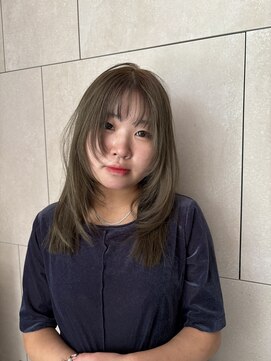 ヘアーデザイン アルエ(HAIR×design ARUE) 赤み消しオリーブカラー