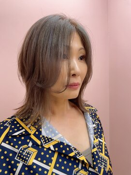 OWAYカラーで髪をいたわりながら、透明感とツヤを