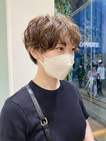 モリオフロムロンドン 大宮店(morio from London)&nbsp;柔らか質感くせ毛風マッシュショート【金山】