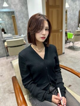 サンバイセライロ 千葉(SAN. by celilo) ダークアッシュ/似合わせカット/ミディアムレイヤーカット