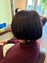 ヘアーメイク スロー(Hair make Slow)&nbsp;ピンクベージュ／ショートボブ