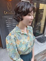 ウィーク 梅田(UiiC) ゆるふわパーマ◆大人かわいいフレンチショート uiicumeda sachi