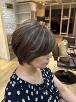 セピアージュ シス(hair beauty clinic salon Sepiage six) ショートカット+白髪ぼかしハイライト