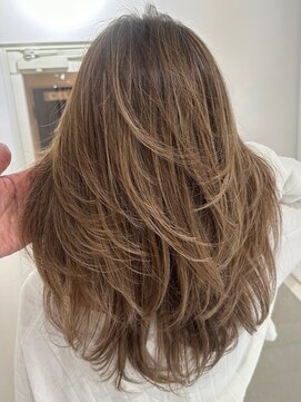 グロウ 恵比寿(grow) 韓国風ミルクティーグレージュカラーベージュブラウン