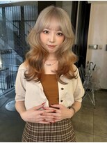 ノエ シンサイバシ(Noe Shinsaibashi)&nbsp;韓国風レイヤー×ハイトーンオレンジブラウン/デザイン