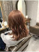 艶髪ピンクベージュ