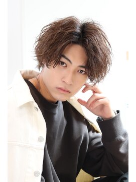 ネイビー(NAVY) ツイスト スパイラルミックスパーマ