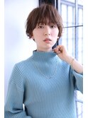 ショートパーマ/ベージュ