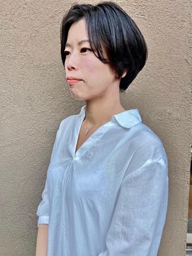 トップヘアー アヴェニュー 刈谷(TOPHAIR Avenue) 肌に馴染む王道ショートスタイル/アッシュブラック/メンズライク