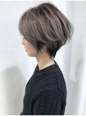 外国人カラー グラデーションカラーショートスタイル