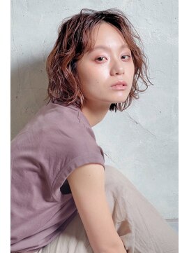 クシュ 所沢西口プロぺ通り(kusyu... ) ペールベージュセクションカラーグラデーションカラー外ハネボブ