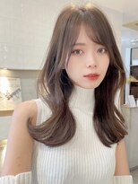 アリュウル 表参道 青山(Allure)&nbsp;くびれ巻き　ケアカラー　ミルクティー　ベージュ　グレージュ