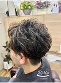 ツーブロックショート