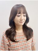 ☆韓国式レイヤーカット/ミルクティベージュ☆/艶髪ハイライト
